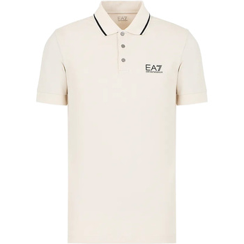 Textiel Heren T-shirts & Polo’s Emporio Armani EA7 Polo Beige