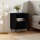 Wonen Nachtkastjes Maison D'home Nachtkastje 40x30x50 cm bewerkt hout zwart Zwart