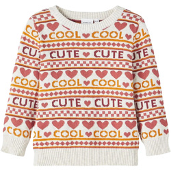 Textiel Meisjes Sweaters / Sweatshirts Name it Nmfoisa Ls Knit Wit