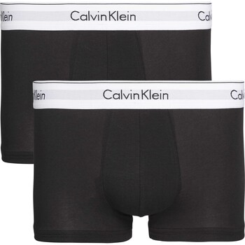 Ondergoed Heren Boxershorts Calvin Klein Jeans Low Rise Trunk 2P Zwart