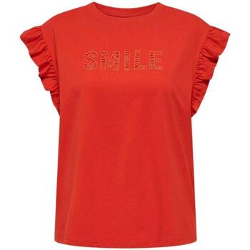 Textiel Dames T-shirts & Polo’s Only  Rood