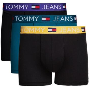 Textiel Heren Overhemden lange mouwen Tommy Jeans  Zwart