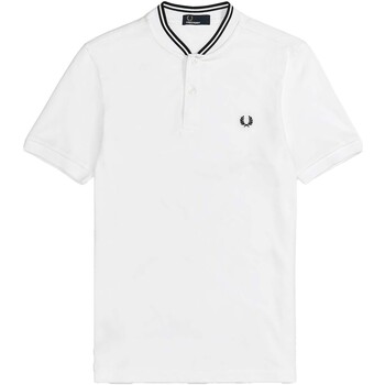 Fred Perry Fp Bomber Collar Polo Shirt Wit
