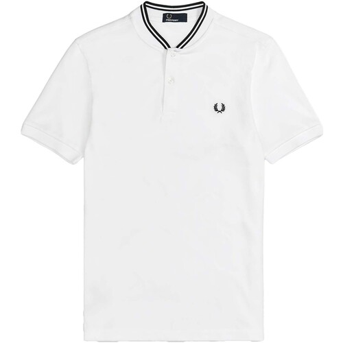 Textiel Heren T-shirts & Polo’s Fred Perry Fp Bomber Collar Polo Shirt Wit
