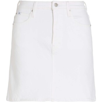 Ck Jeans Hr A-Line Mini Skirt Wit