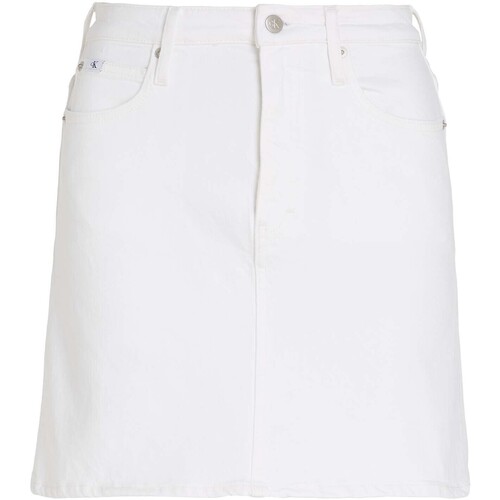 Textiel Dames Rokken Ck Jeans Hr A-Line Mini Skirt Wit