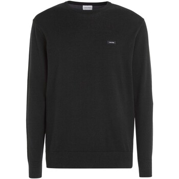 Textiel Heren Sweaters / Sweatshirts Calvin Klein Jeans Cotton Silk Blend Cn Zwart