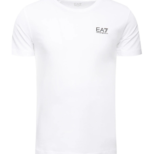 Textiel Heren T-shirts korte mouwen Emporio Armani EA7 8NPT51 PJM9Z Wit