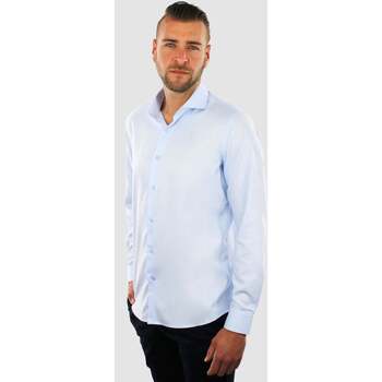 Textiel Heren Overhemden lange mouwen Vercate Strijkvrij Overhemd - Lichtblauw Twill Blauw