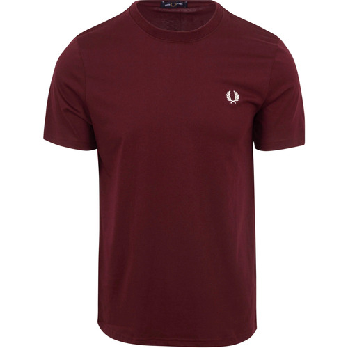 Textiel Heren T-shirts & Polo’s Fred Perry T-Shirt Bordeaux R82 Bordeau