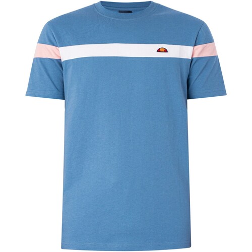 Textiel Heren T-shirts korte mouwen Ellesse Caserio-T-shirt Blauw