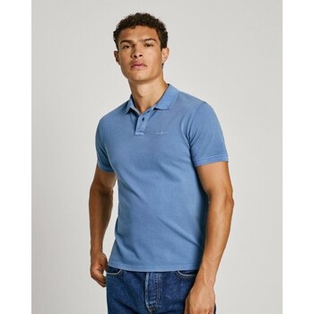 Textiel Heren T-shirts korte mouwen Pepe jeans PM542099 NEW OLIVER GD Blauw