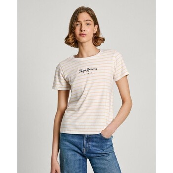 Textiel Dames T-shirts & Polo’s Pepe jeans PL505876 ELBA Geel