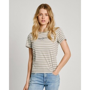 Textiel Dames T-shirts & Polo’s Pepe jeans PL505876 ELBA Groen