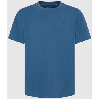 Textiel Heren T-shirts korte mouwen Pepe jeans PM509206 CONNOR Blauw