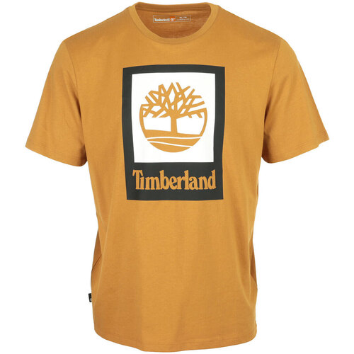 Textiel Heren T-shirts korte mouwen Timberland Colored Short Sleeve Tee Geel
