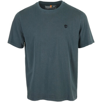 Textiel Heren T-shirts korte mouwen Timberland Garment Dye Short Sleeve Blauw