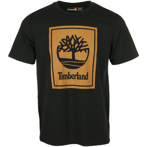 Textiel Heren T-shirts korte mouwen Timberland Short Sleeve Tee Zwart