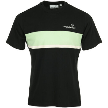 Textiel Heren T-shirts korte mouwen Sergio Tacchini Nebon T Shirt Zwart