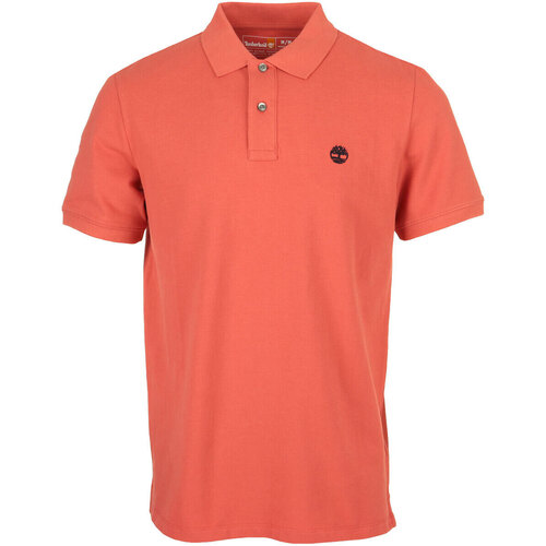 Textiel Heren T-shirts & Polo’s Timberland Pique Short Sleeve Polo Oranje
