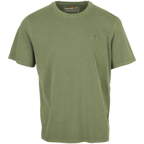 Textiel Heren T-shirts korte mouwen Timberland Garment Dye Short Sleeve Groen
