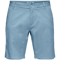 Textiel Heren Korte broeken / Bermuda's Only & Sons   Blauw