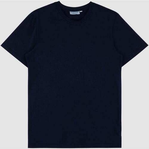 Textiel Heren T-shirts korte mouwen Vercate Knitted T-Shirt - Navy Marine