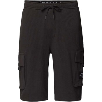 Textiel Heren Korte broeken / Bermuda's Ck Jeans Texture Hwk Short Zwart