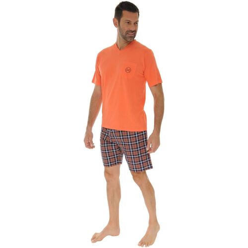 Textiel Heren Pyjama's / nachthemden Christian Cane HYDAS Oranje