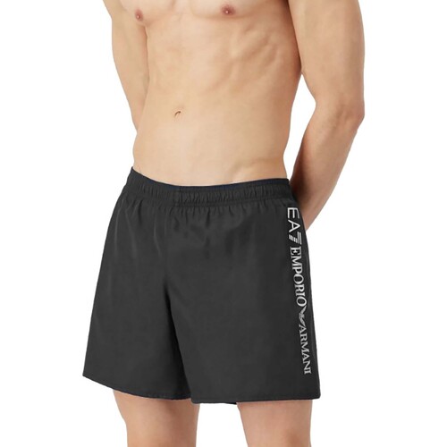 Textiel Heren Zwembroeken/ Zwemshorts Emporio Armani EA7 Mens Woven Boxer Zwart