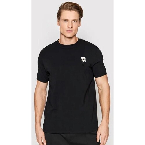 Textiel Heren T-shirts korte mouwen Karl Lagerfeld 755027 500221 Zwart
