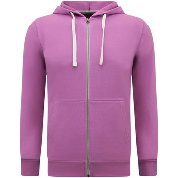 Textiel Heren Sweaters / Sweatshirts Enos Hoodie Rits Vest Capuchon Sportvest Violet