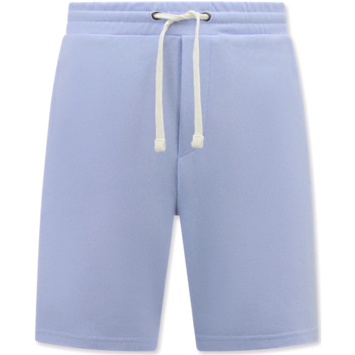 Textiel Heren Korte broeken / Bermuda's Enos Korte Joggingbroek Sweat Short Blauw