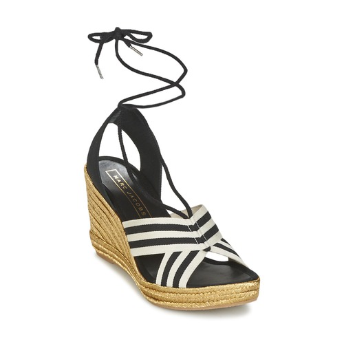 Schoenen Dames Sandalen / Open schoenen Marc Jacobs DANI Zwart / Wit