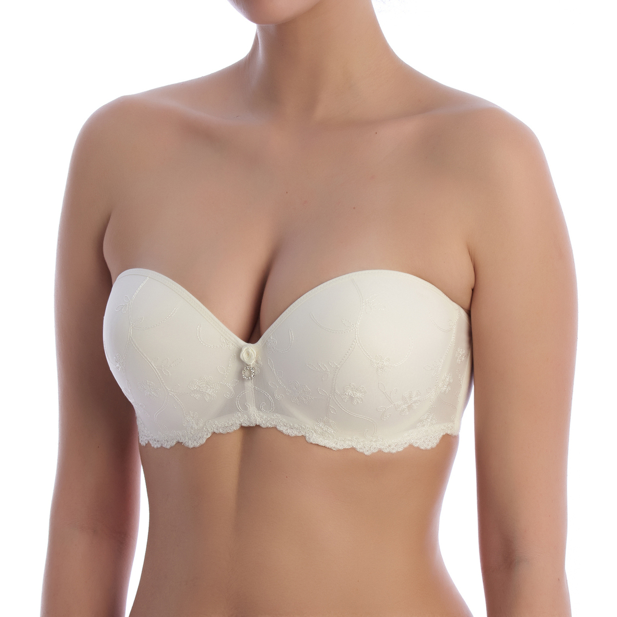 Strapless/Verwijderbare bandjes Selene  GRACE-MARFIL