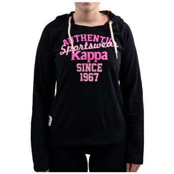 Textiel Dames T-shirts & Polo’s Kappa felpa donna Taliw Zwart