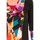 Textiel Dames Jurken Bamboo's Fashion Robe Vintage/noir BW618 multicolor Zwart
