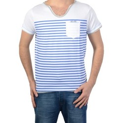Textiel Heren T-shirts korte mouwen Deeluxe 77831 Wit