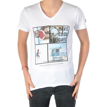 Textiel Jongens T-shirts korte mouwen Deeluxe 77347 Wit