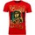 Textiel Heren T-shirts korte mouwen Local Fanatic Bob Marley Buffalo Soldier Print Rood