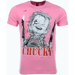 Textiel Heren T-shirts korte mouwen Local Fanatic Chucky Roze