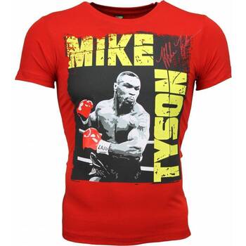 Textiel Heren T-shirts korte mouwen Local Fanatic Mike Tyson Glossy Print Rood