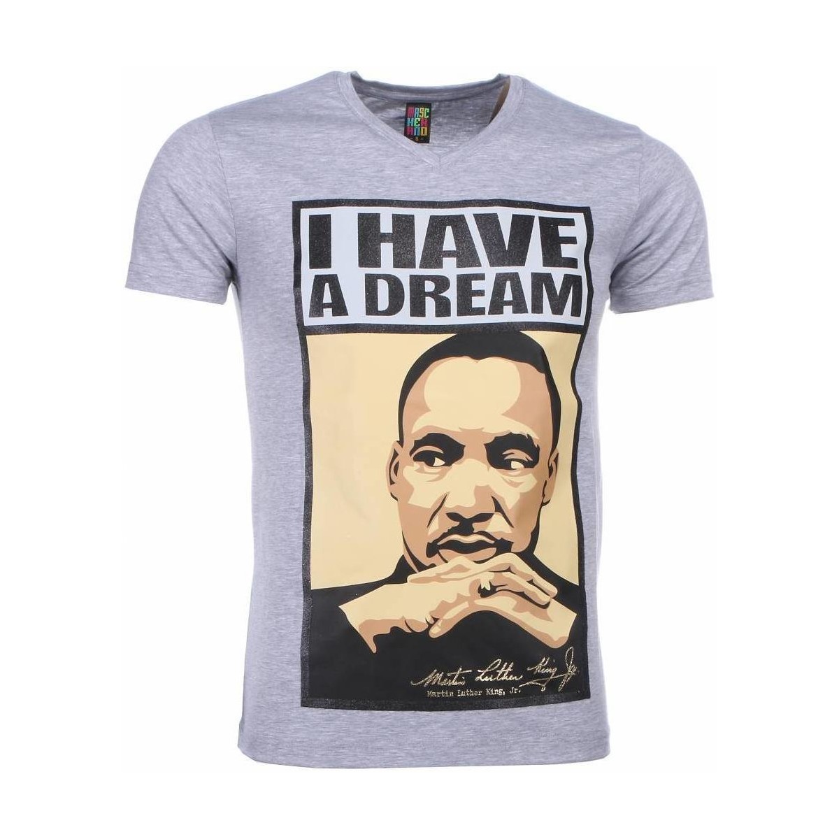 Textiel Heren T-shirts korte mouwen Local Fanatic Martin Luther King I Have A Dream Grijs