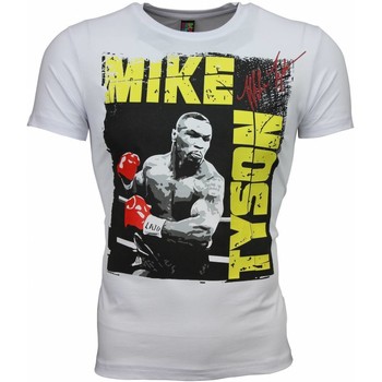 Textiel Heren T-shirts korte mouwen Local Fanatic Mike Tyson Glossy Print Wit