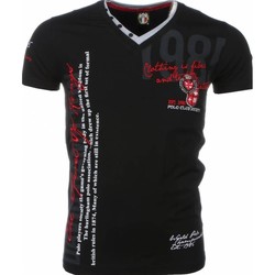 Textiel Heren T-shirts korte mouwen David Copper Korte Mouwen Borduur Polo Club Zwart