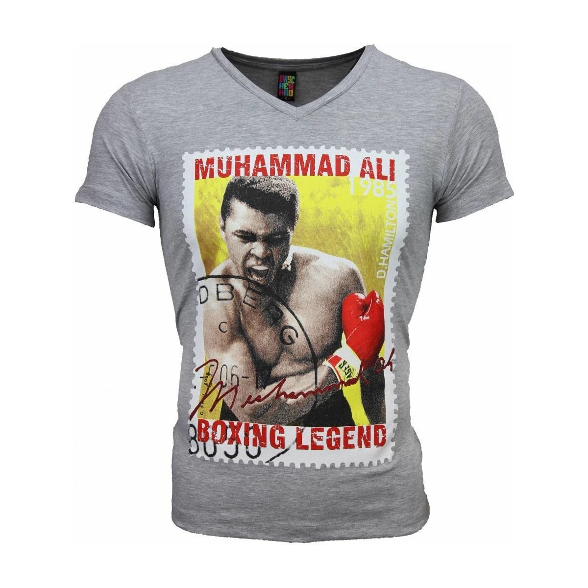 Textiel Heren T-shirts korte mouwen Local Fanatic Muhammad Ali Zegel Print Grijs