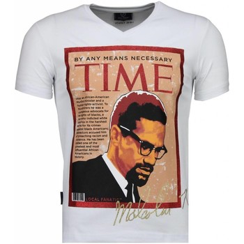 Textiel Heren T-shirts korte mouwen Local Fanatic Malcolm X Wit