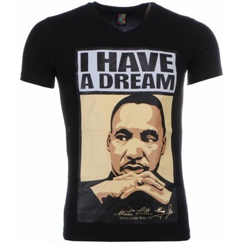 Textiel Heren T-shirts korte mouwen Local Fanatic Martin Luther King I Have A Dream Zwart