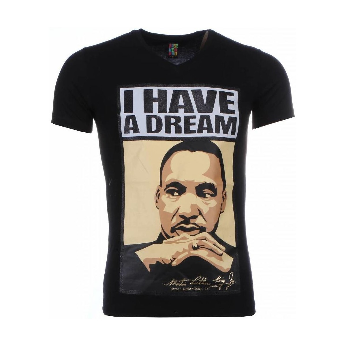 Textiel Heren T-shirts korte mouwen Local Fanatic Martin Luther King I Have A Dream Zwart