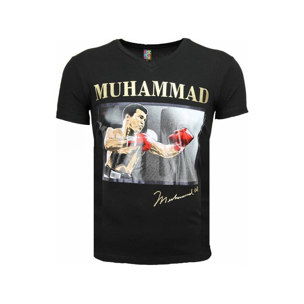 Textiel Heren T-shirts korte mouwen Local Fanatic Muhammad Ali Glossy Print Zwart